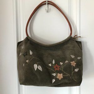 New suede shoulder bag